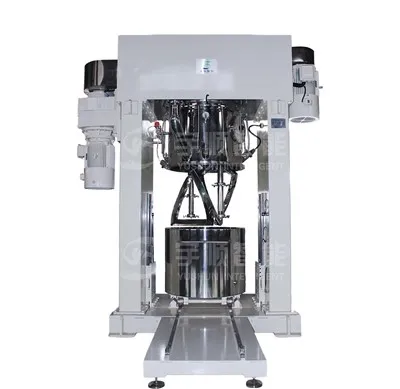 Miscelatore planetario a doppio albero per liquami a batteria